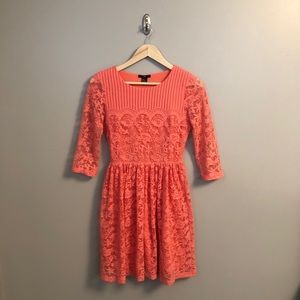 Cutes Lace Pink Dress!